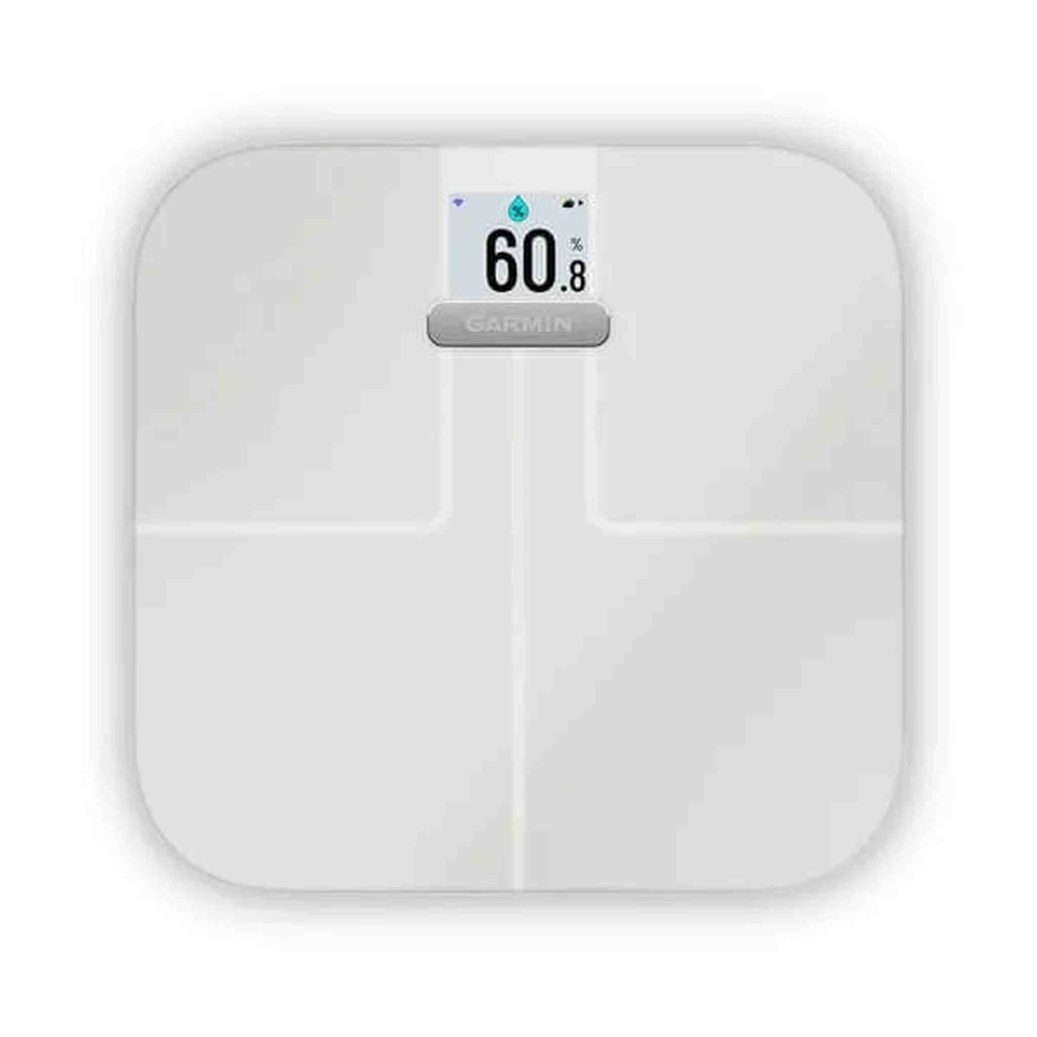 Garmin Index S2, Smart Scale with Wireless Connectivity, Measure Body Fat, Muscle, Bone Mass, Body Water% and More, White Garmin