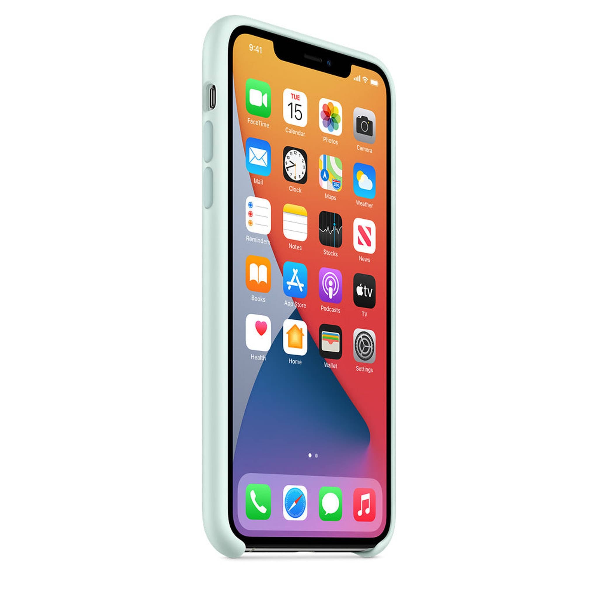 Apple iPhone 11 Pro Max Silicone Case - Seafoam - Used Apple