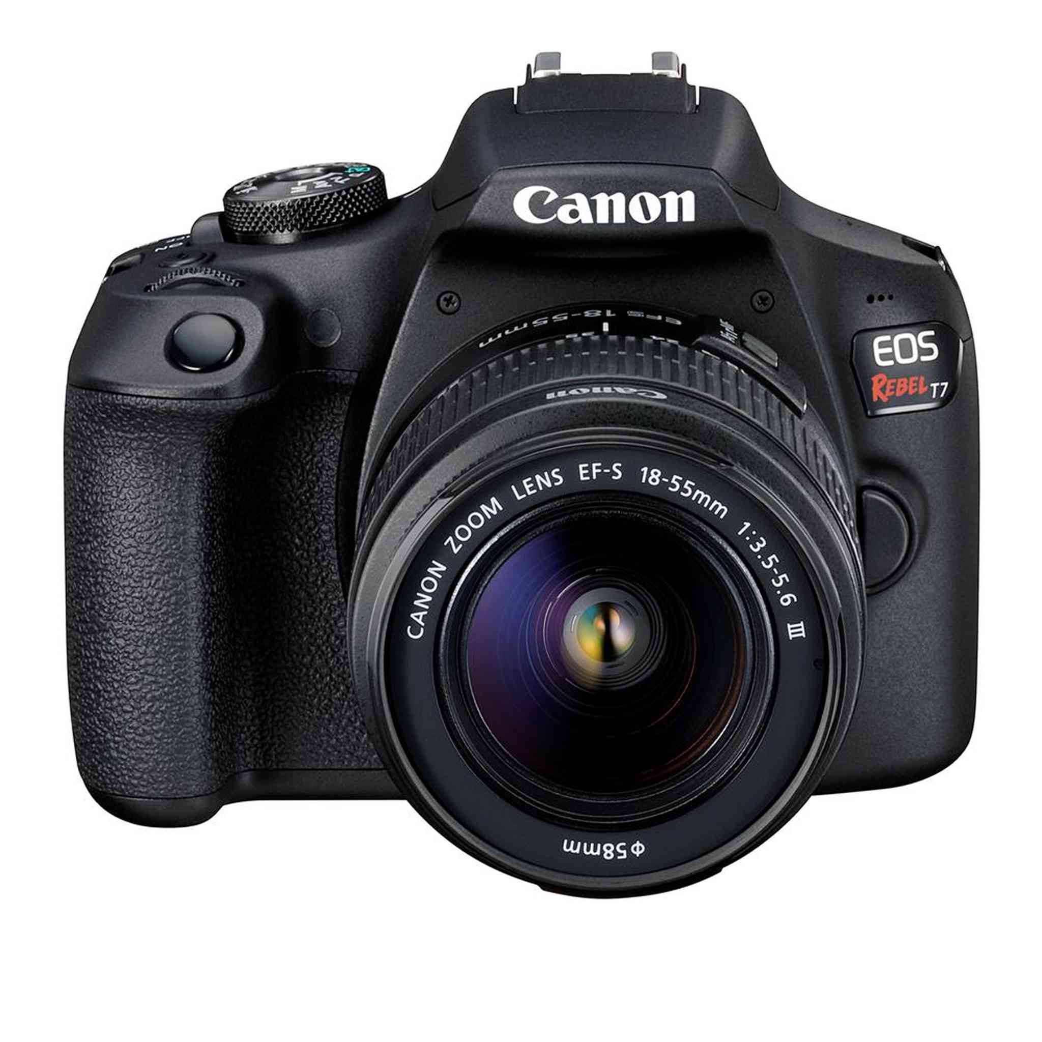 Canon EOS Rebel T7 DSLR Camera with 18-55mm DC III Lens and 64GB Memory Card, Carrying Case, Filters, and More Accessories Canon