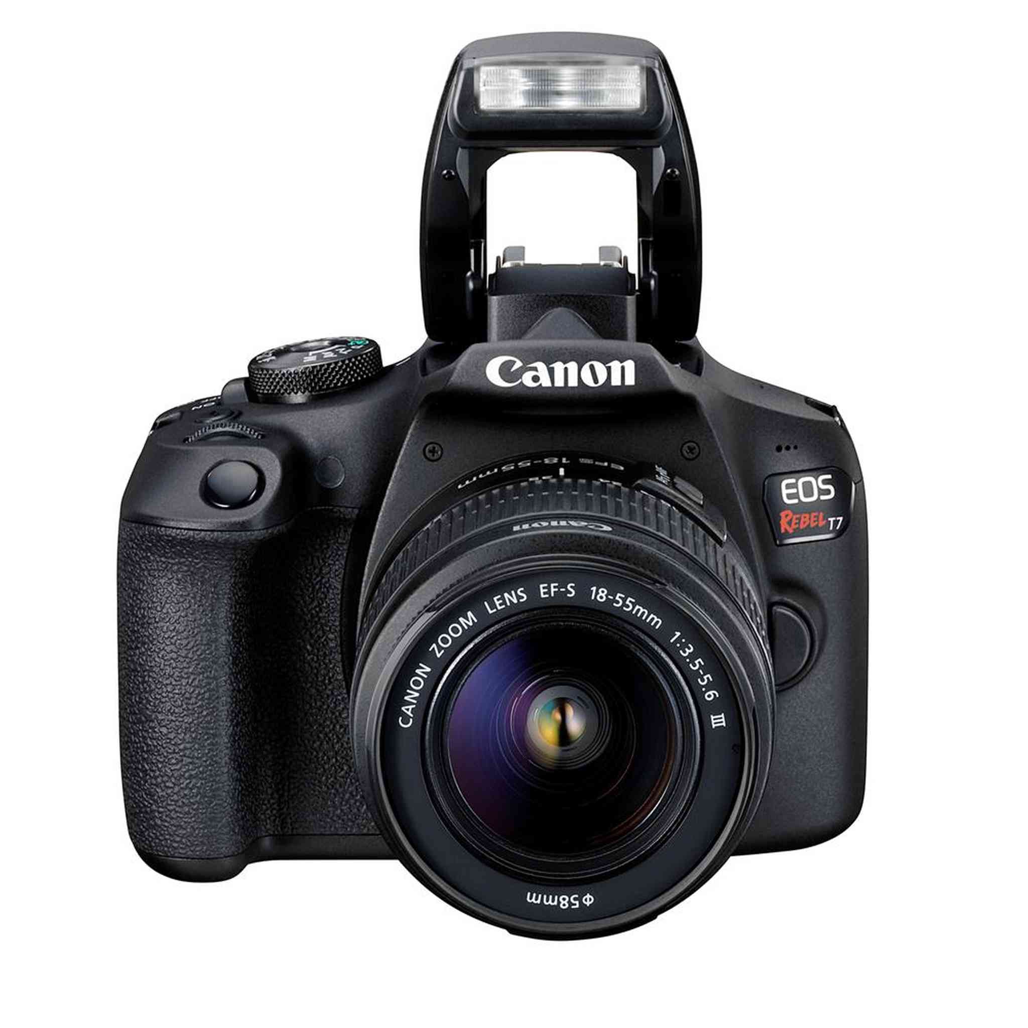 Canon EOS Rebel T7 DSLR Camera with 18-55mm DC III Lens, Bag Bundle and Cleaning Kit Canon
