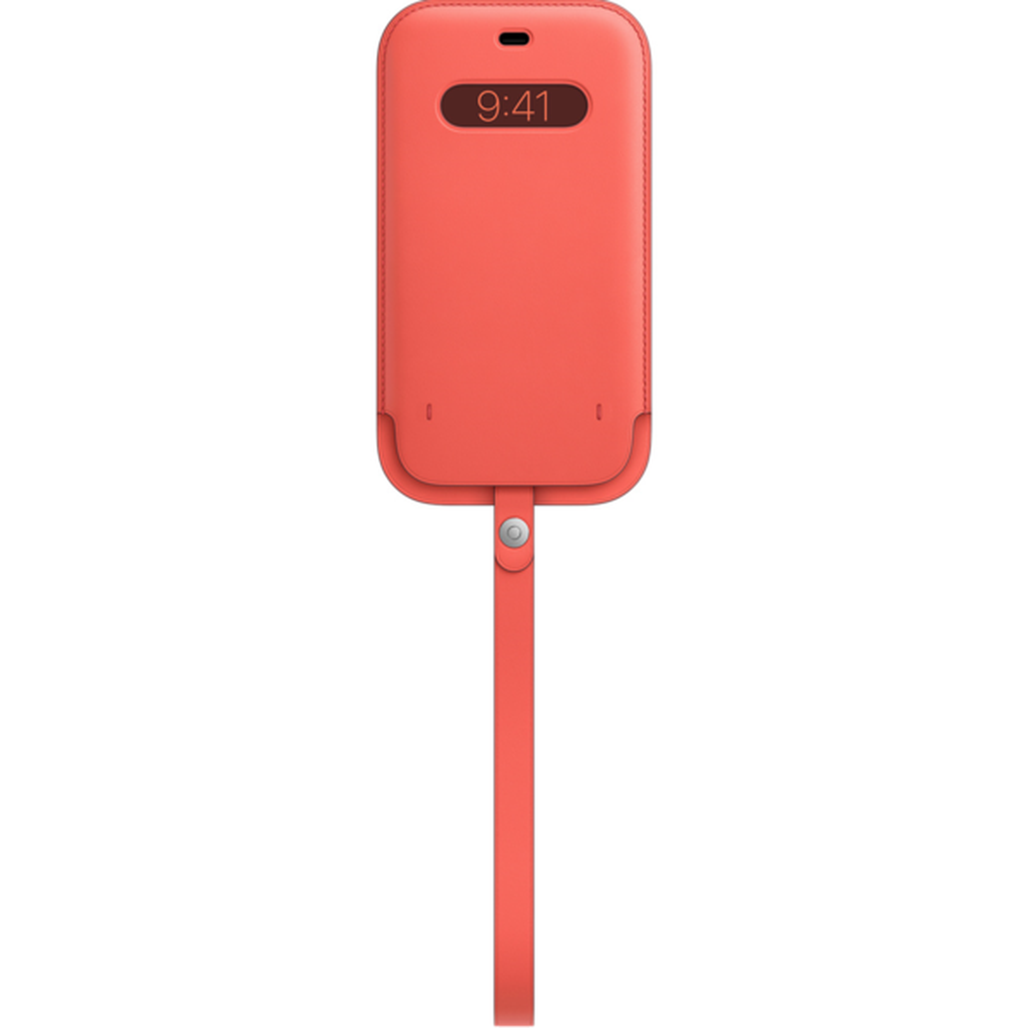 Apple iPhone 12 Mini Leather Sleeve with MagSafe - Pink Citrus Apple