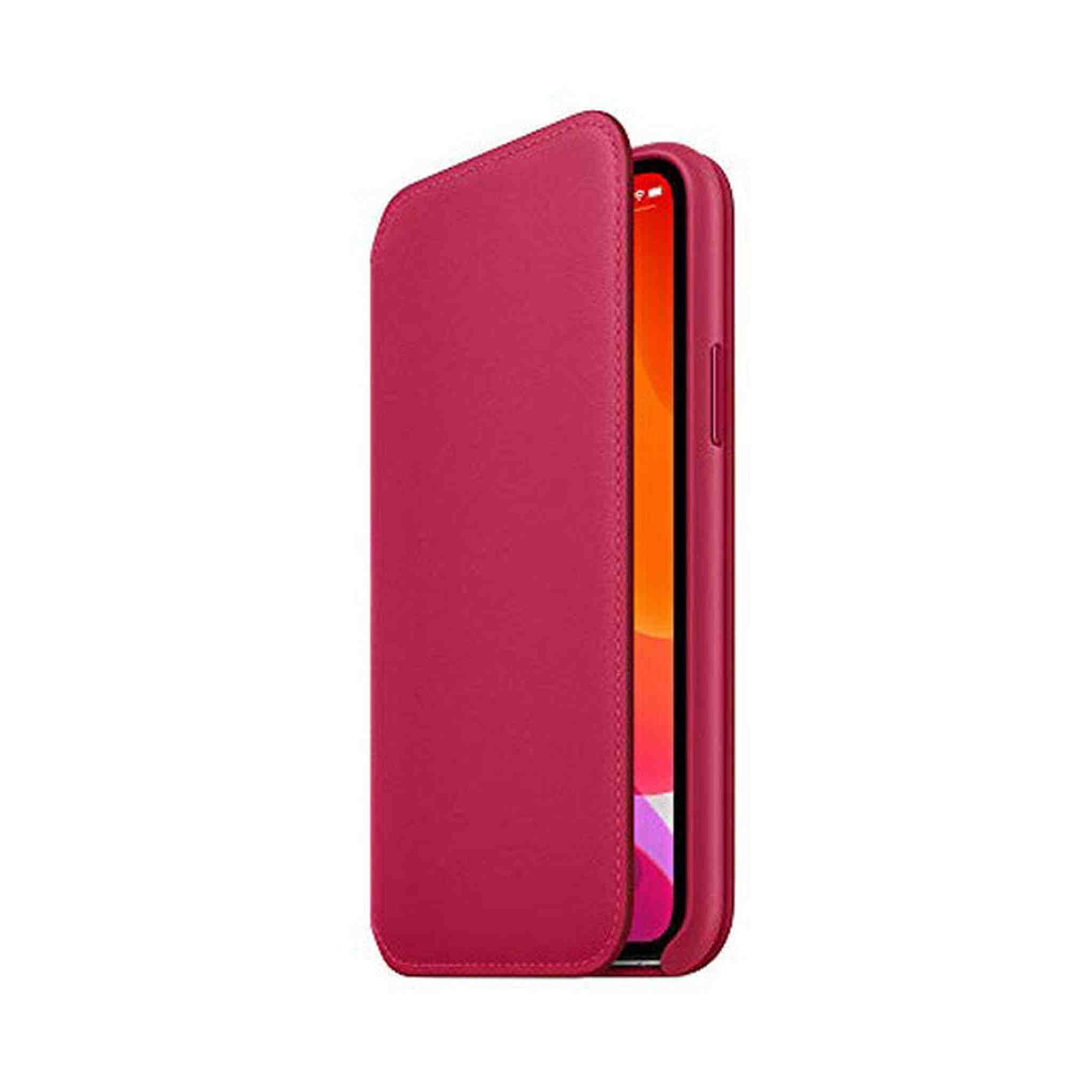 Apple Leather Folio for iPhone 11 Pro - Raspberry Apple