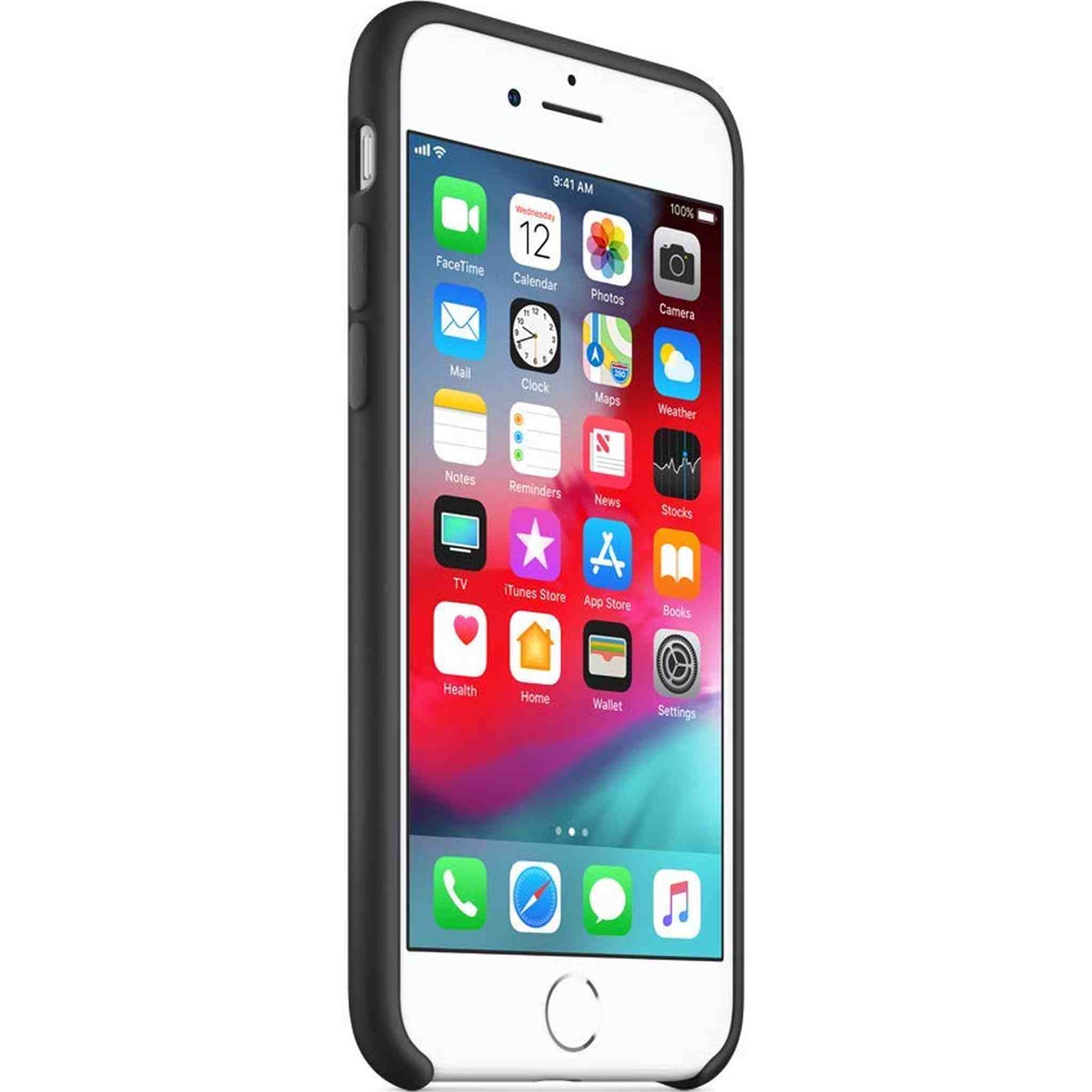 Apple MQGK2ZM/A iPhone 8 / 7 Silicone Case - Black Apple