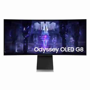 SAMSUNG 34-Inch Odyssey G85SB Series OLED Ultra WQHD Curved Gaming Monitor, 175Hz, 0.03ms, DisplayHDR True Black 400, AMD FreeSync Premium Pro, Advanced Game Streaming, LS34BG850SNXZA, 2023 Samsung