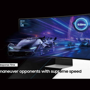 SAMSUNG 34-Inch Odyssey G85SB Series OLED Ultra WQHD Curved Gaming Monitor, 175Hz, 0.03ms, DisplayHDR True Black 400, AMD FreeSync Premium Pro, Advanced Game Streaming, LS34BG850SNXZA, 2023 Samsung
