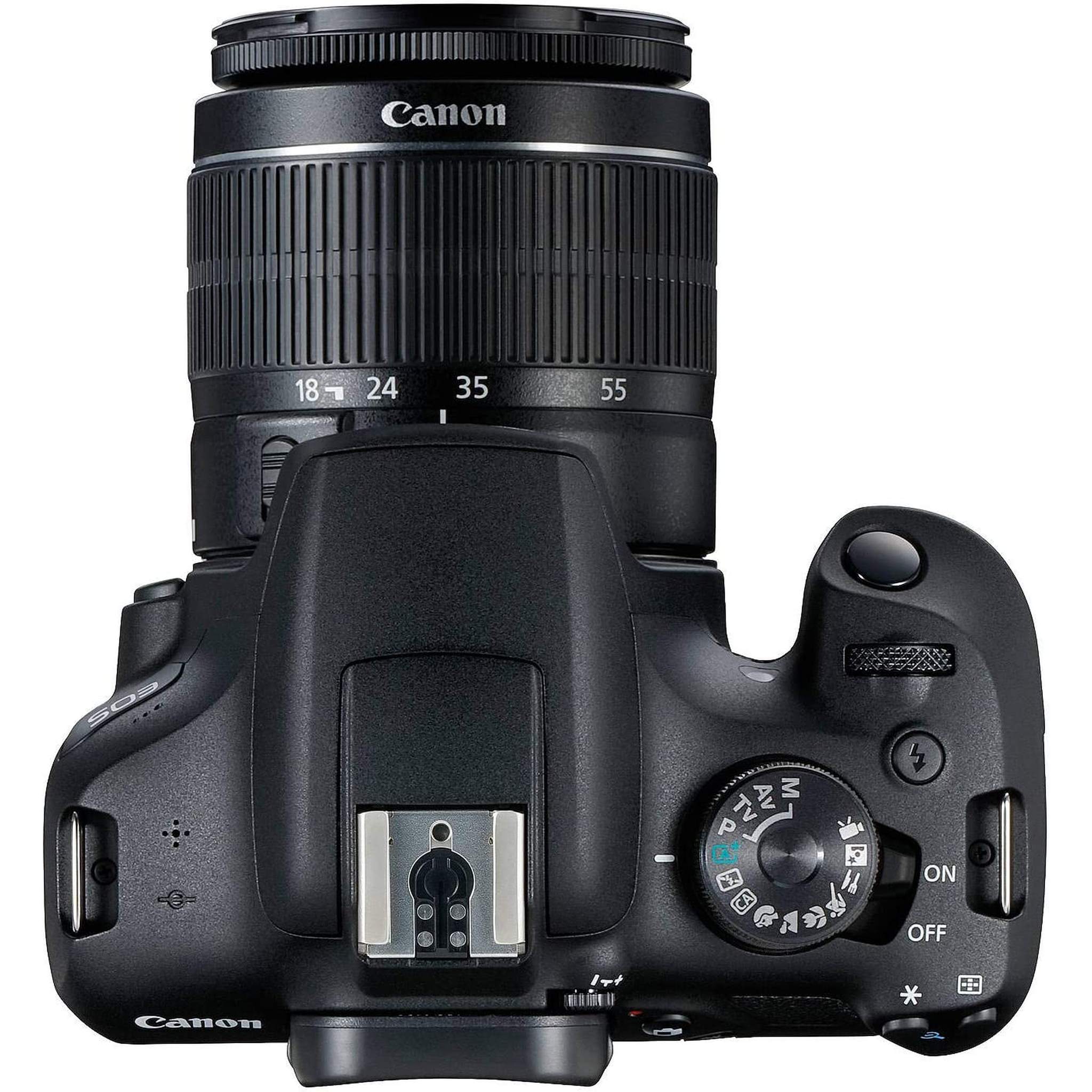 Canon EOS 2000D DSLR Camera with 18-55mm Lens + EOS Bag + Sandisk Ultra 64GB Card International Model Canon