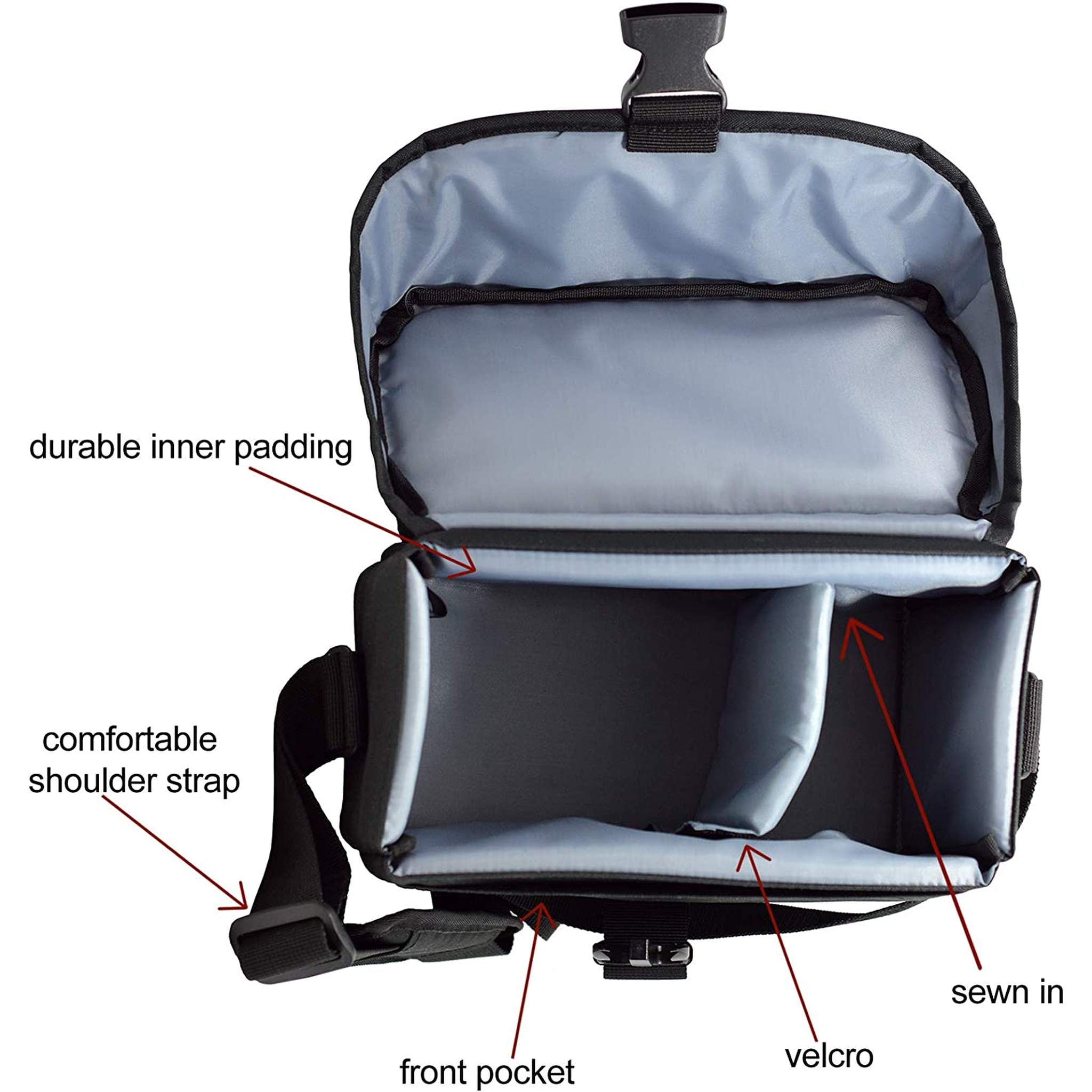 5 X Canon 9320A023 100ES Padded Digital SLR Camera Case EOS Shoulder Gadget Bag Canon