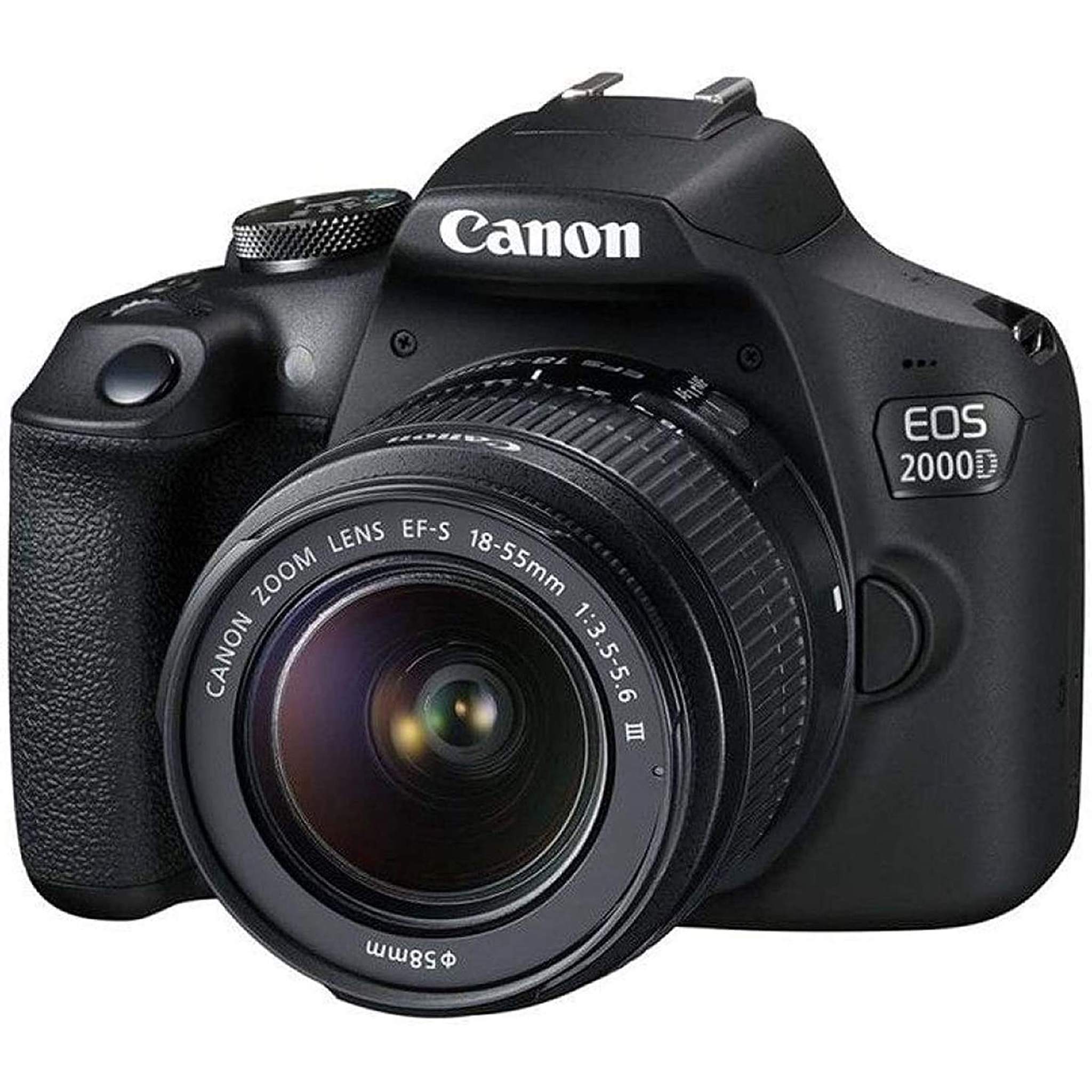 Canon EOS 2000D DSLR Camera with 18-55mm Lens + EOS Bag + Sandisk Ultra 64GB Card International Model Canon