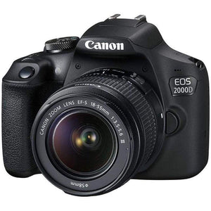 Canon EOS 2000D DSLR Camera with 18-55mm Lens + EOS Bag + Sandisk Ultra 64GB Card International Model Canon