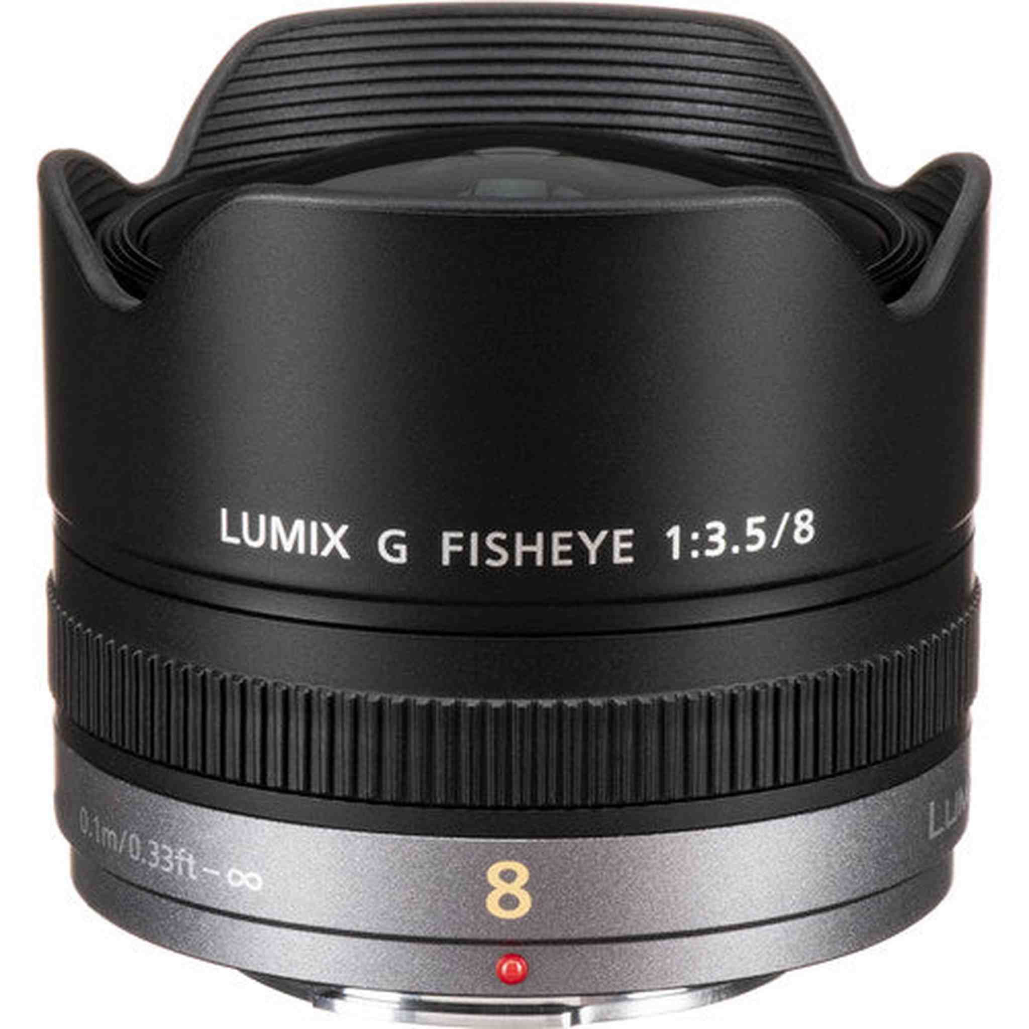 PANASONIC LUMIX G FISHEYE Lens, 8MM, F3.5, MIRRORLESS Micro Four Thirds, H-F008 Panasonic