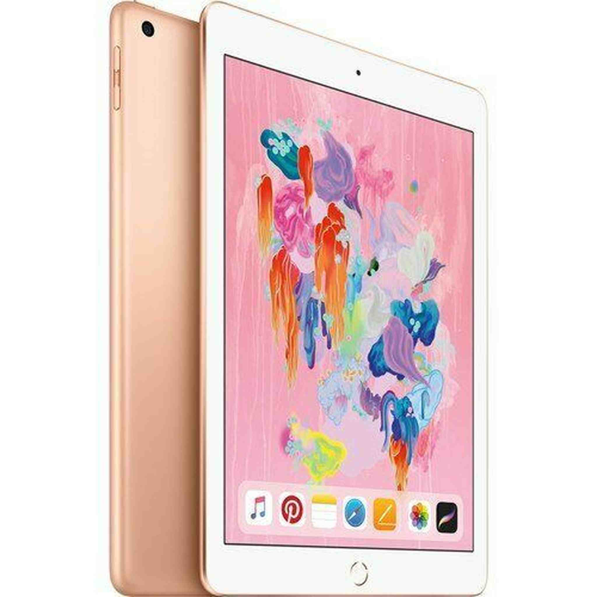 Apple 9.7" iPad Wi-Fi + Cellular 128GB 4G LTE 2018 Model Gold Apple
