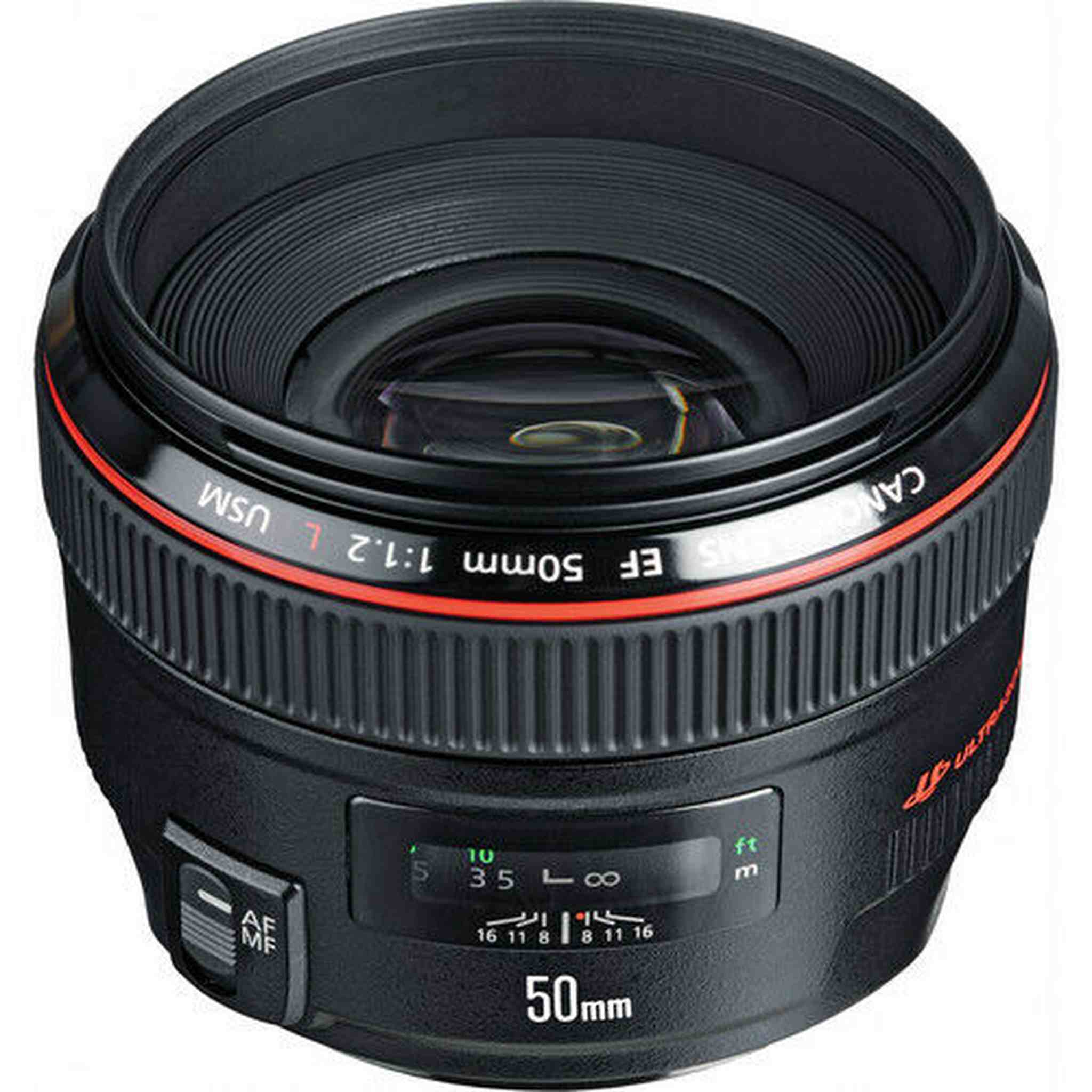 Canon EF 50 mm F/1.2 L USM Lens + 3 Piece Filter Kit, Lens Cleaning Kit System Bundle Canon